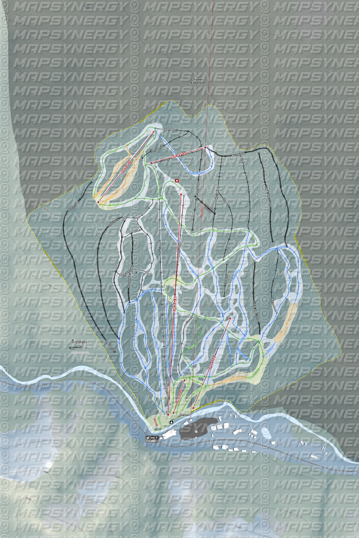 Sipapu trail map