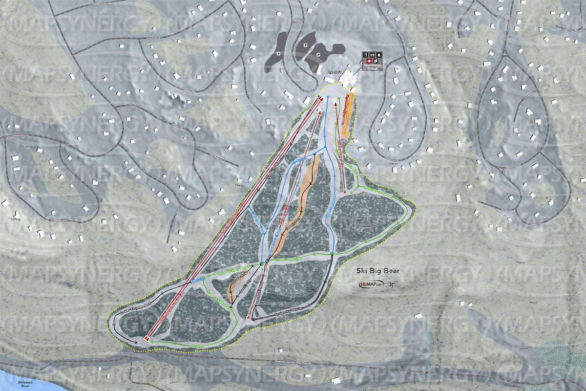 Ski Big Bear trail map