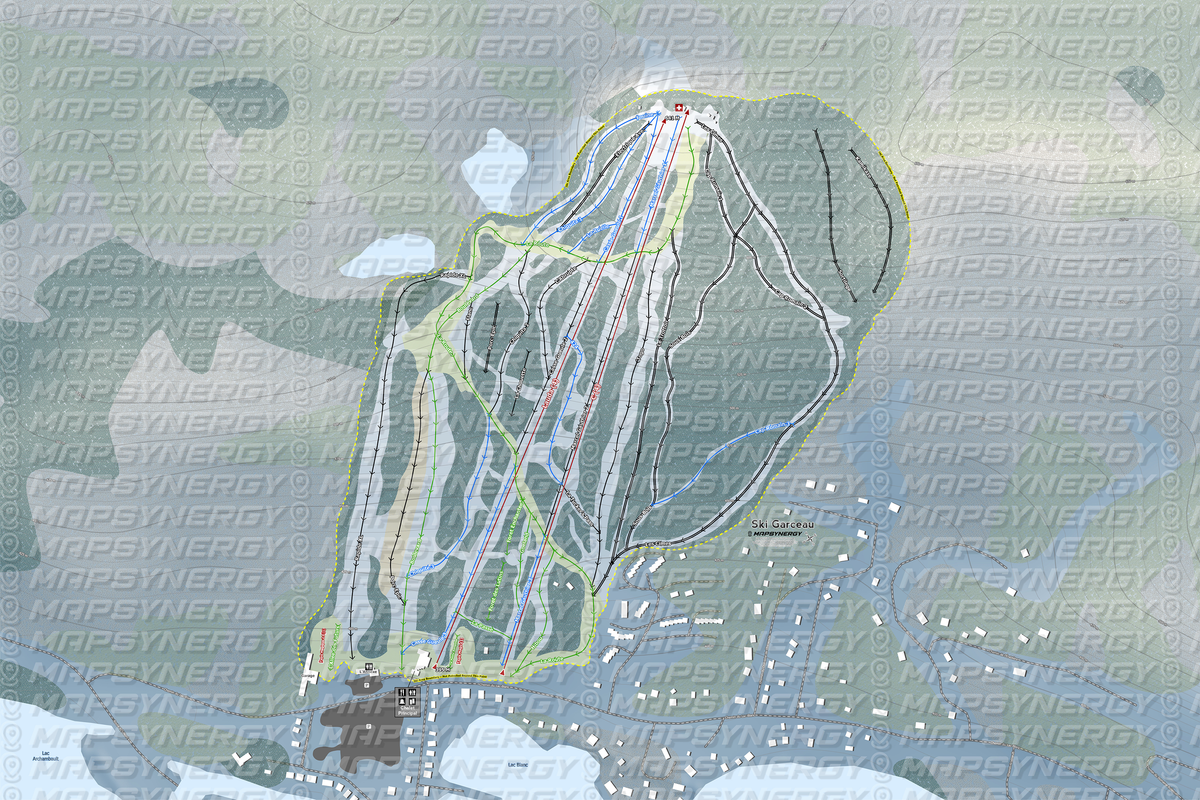 Ski Garceau trail map