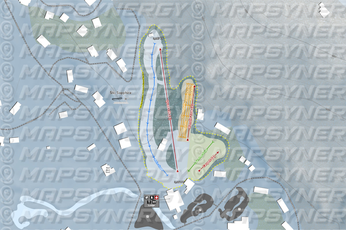 Ski Sapphire trail map