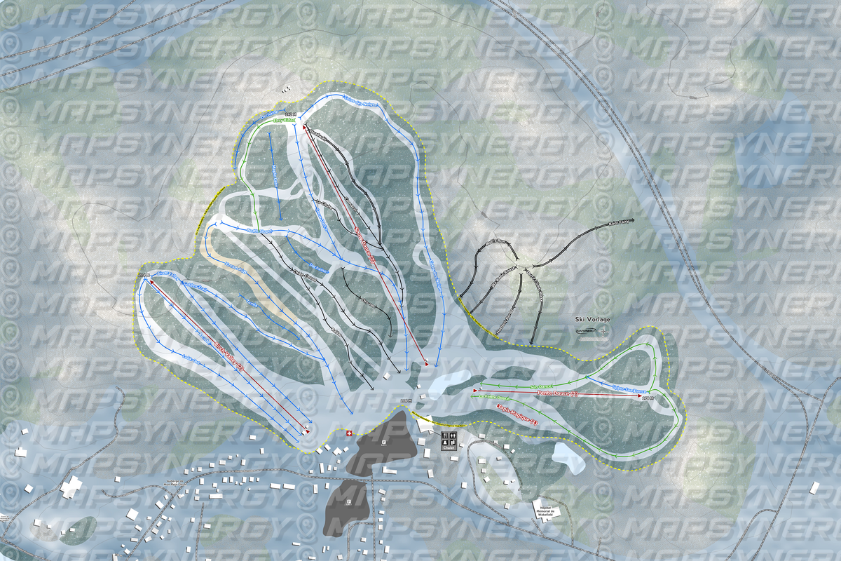 Ski Vorlage trail map