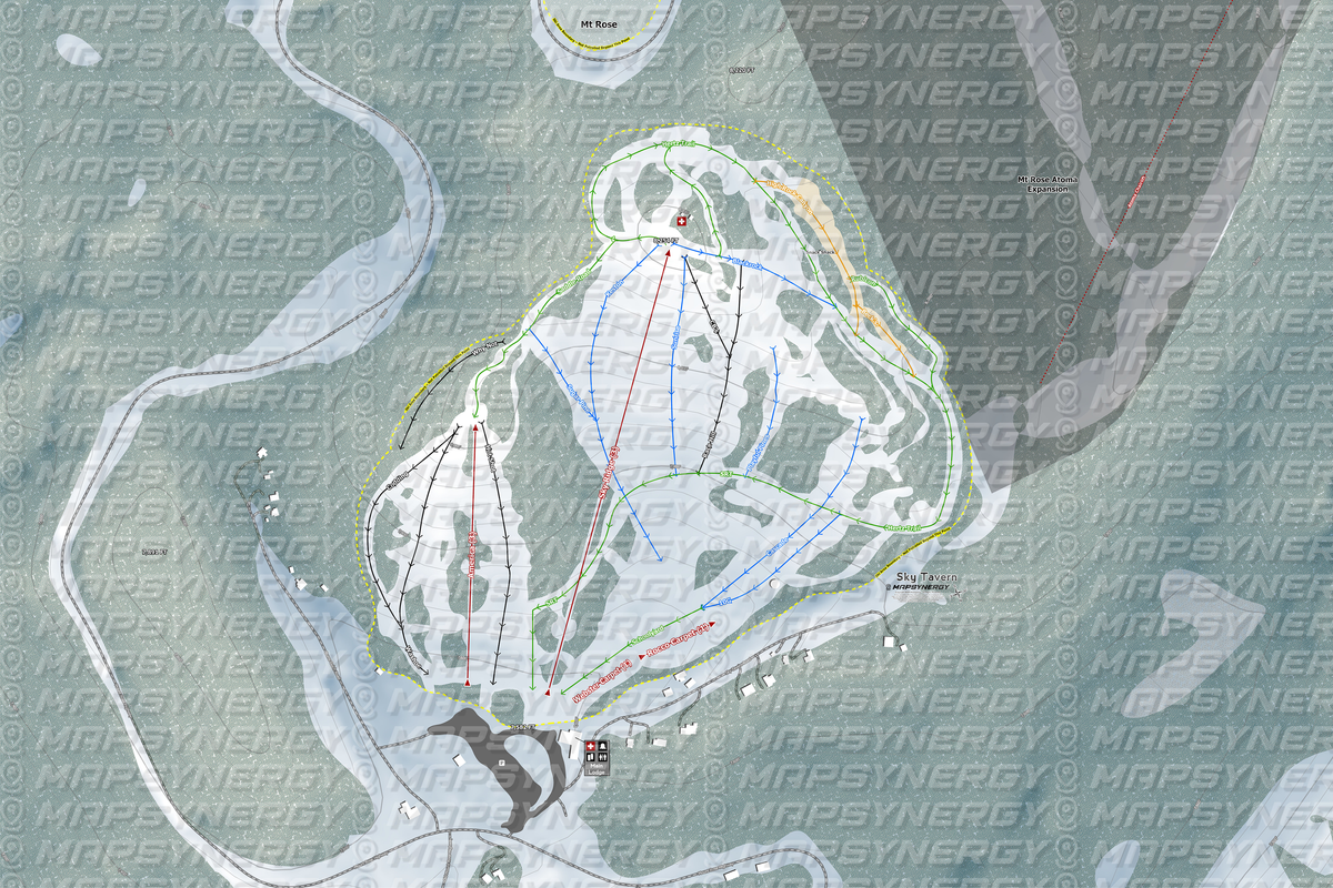 Sky Tavern trail map