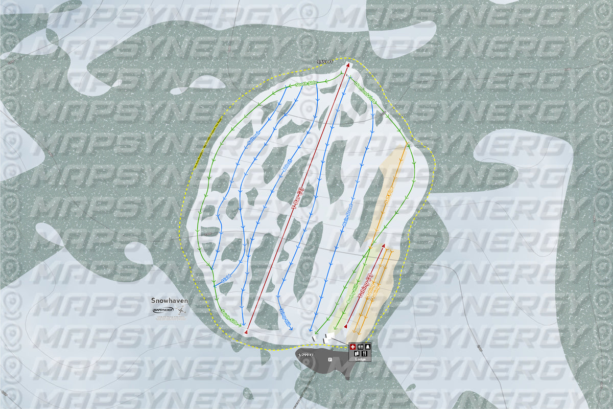 Snowhaven trail map