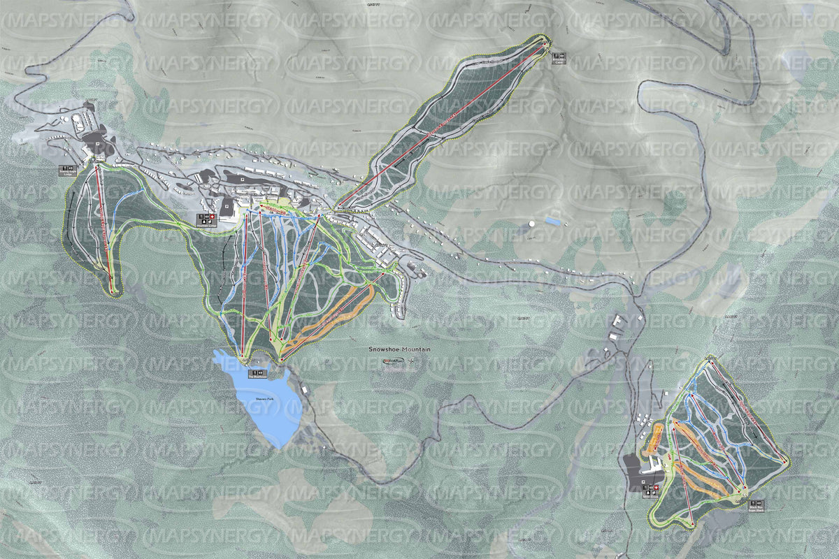 Snowriver Mountain trail map