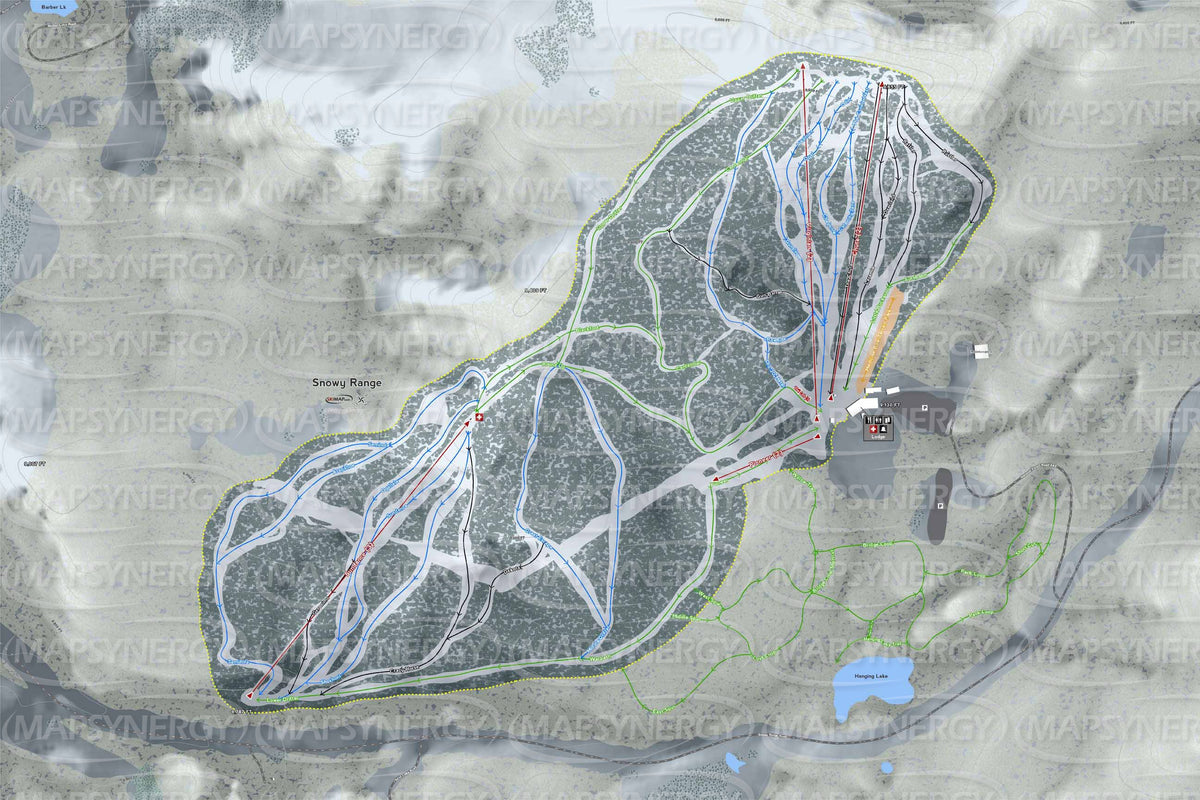 Snowy Range trail map