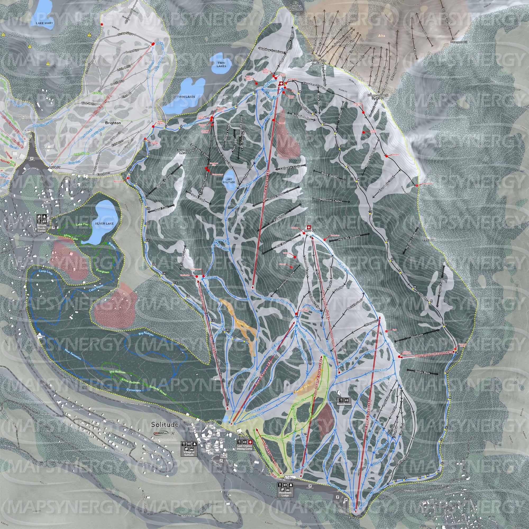 Solitude trail map