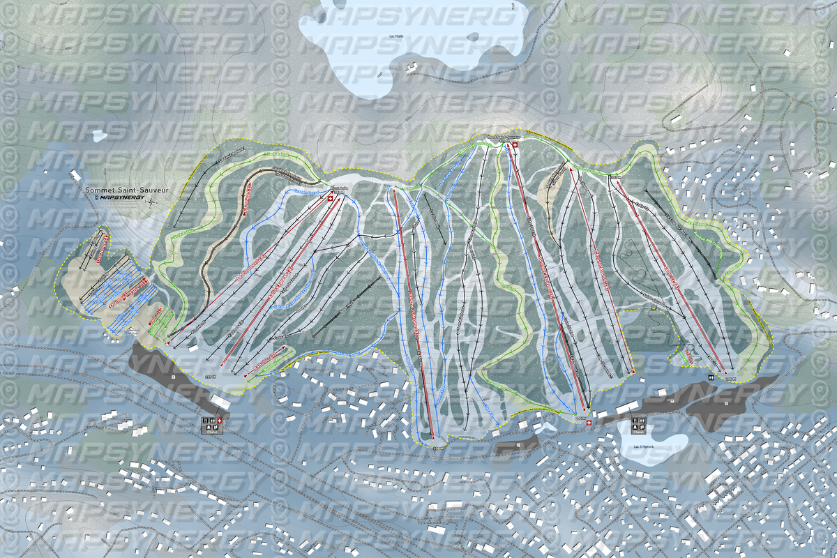 Sommet Saint-Sauveur trail map