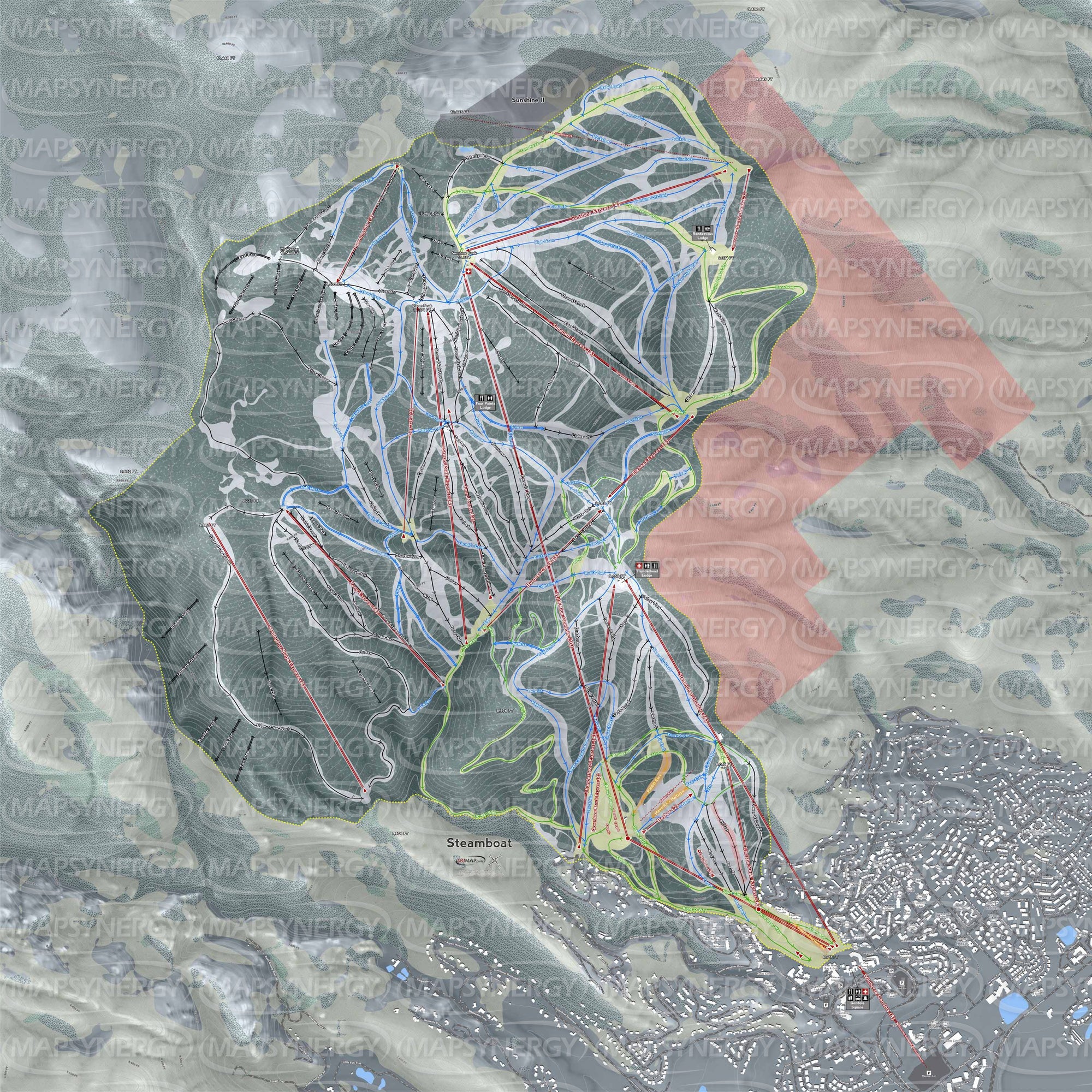 Steamboat trail map