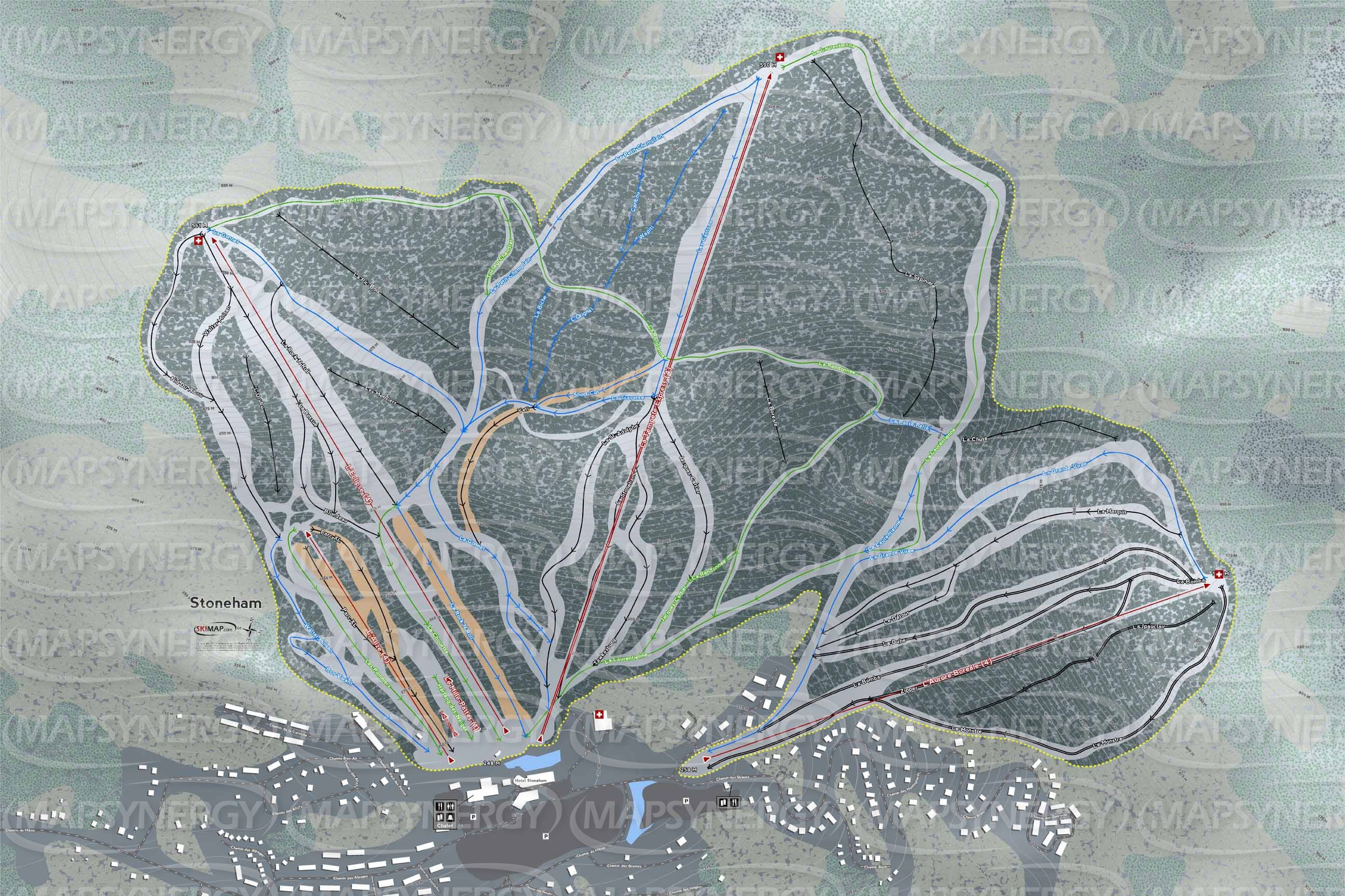 Stoneham trail map