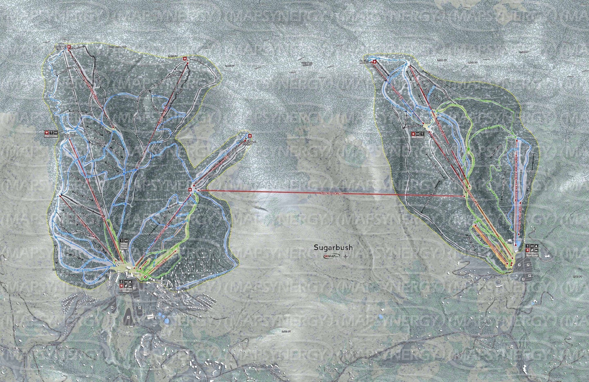 Sugarbush trail map