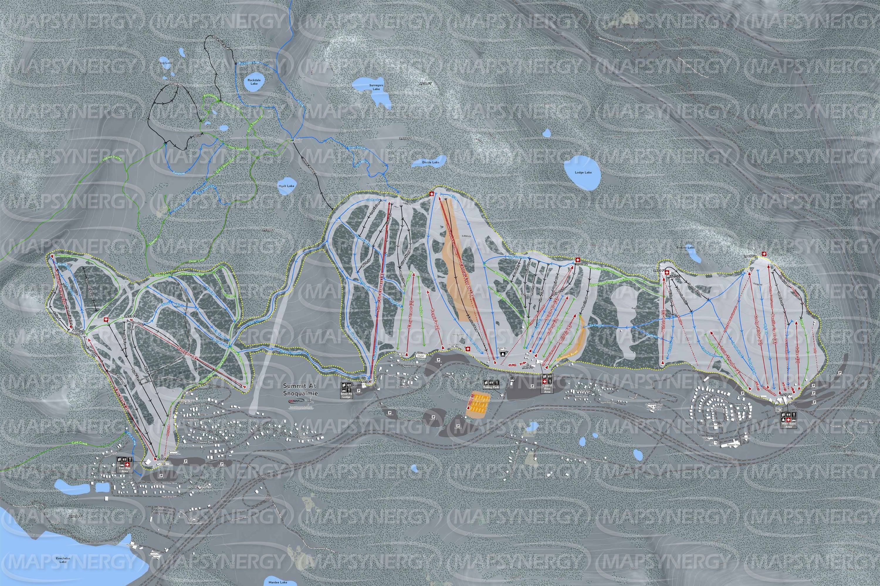 Summit at Snoqualmie trail map