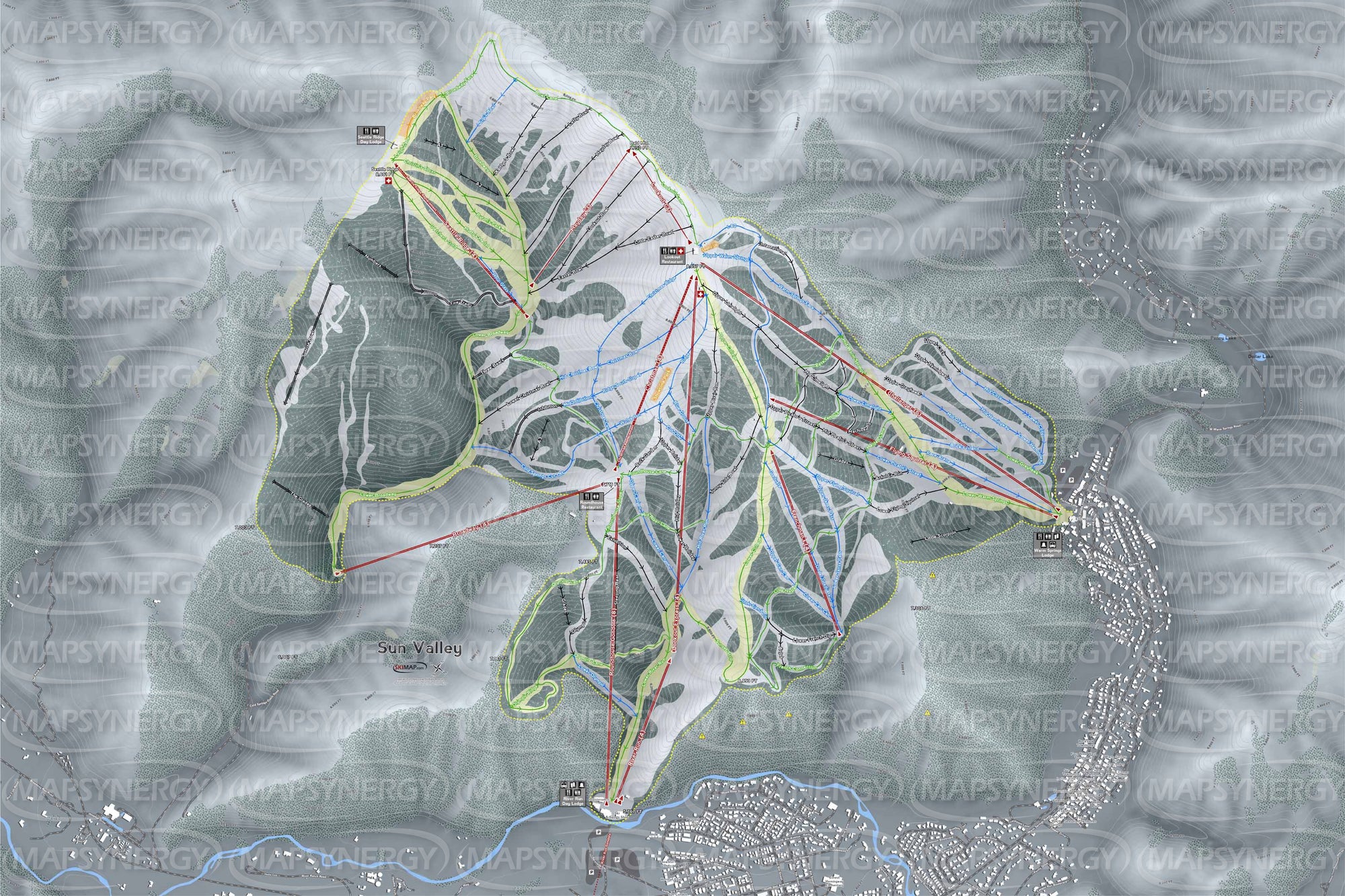 Sun Valley trail map