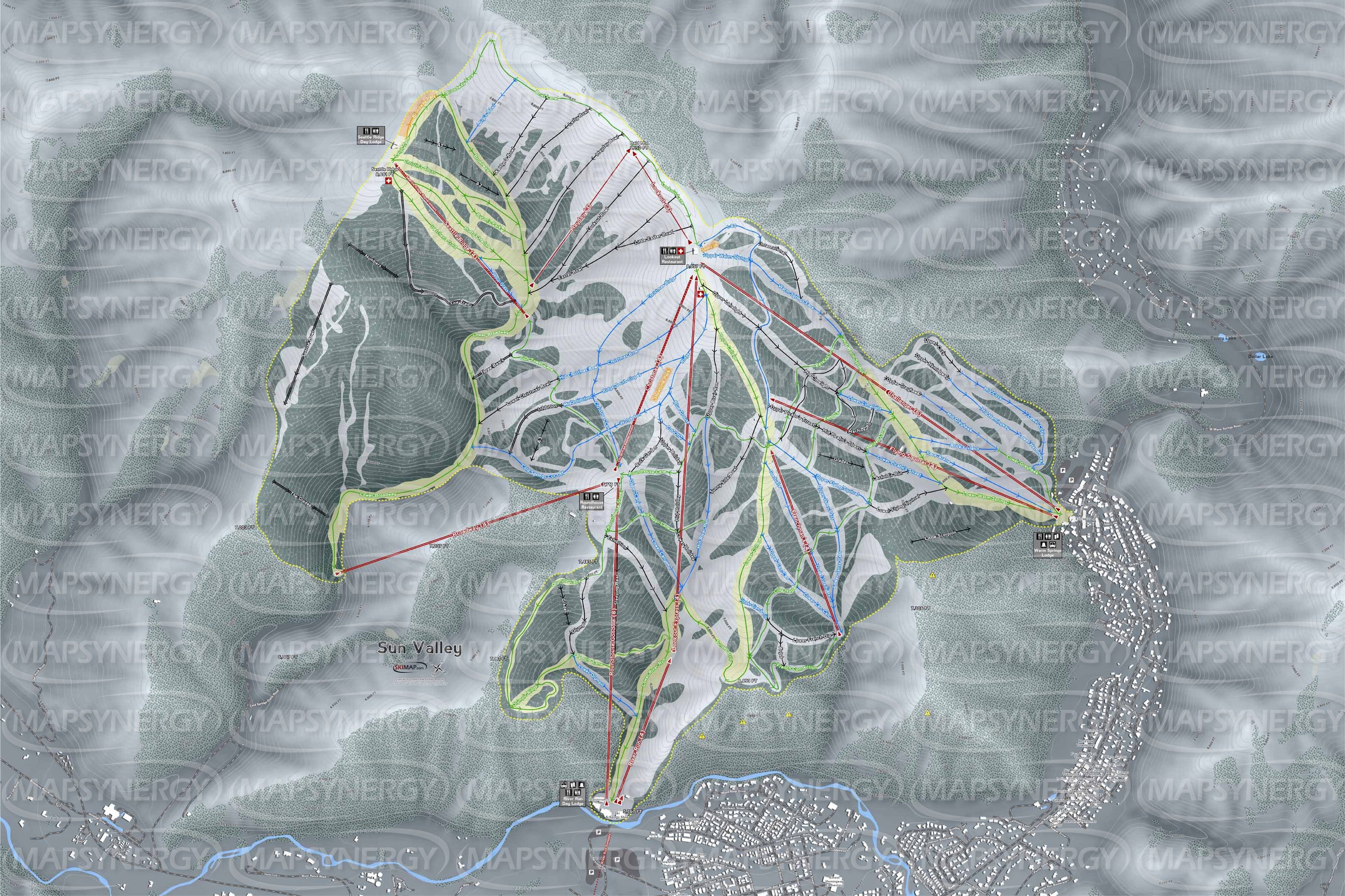 Sun Valley trail map