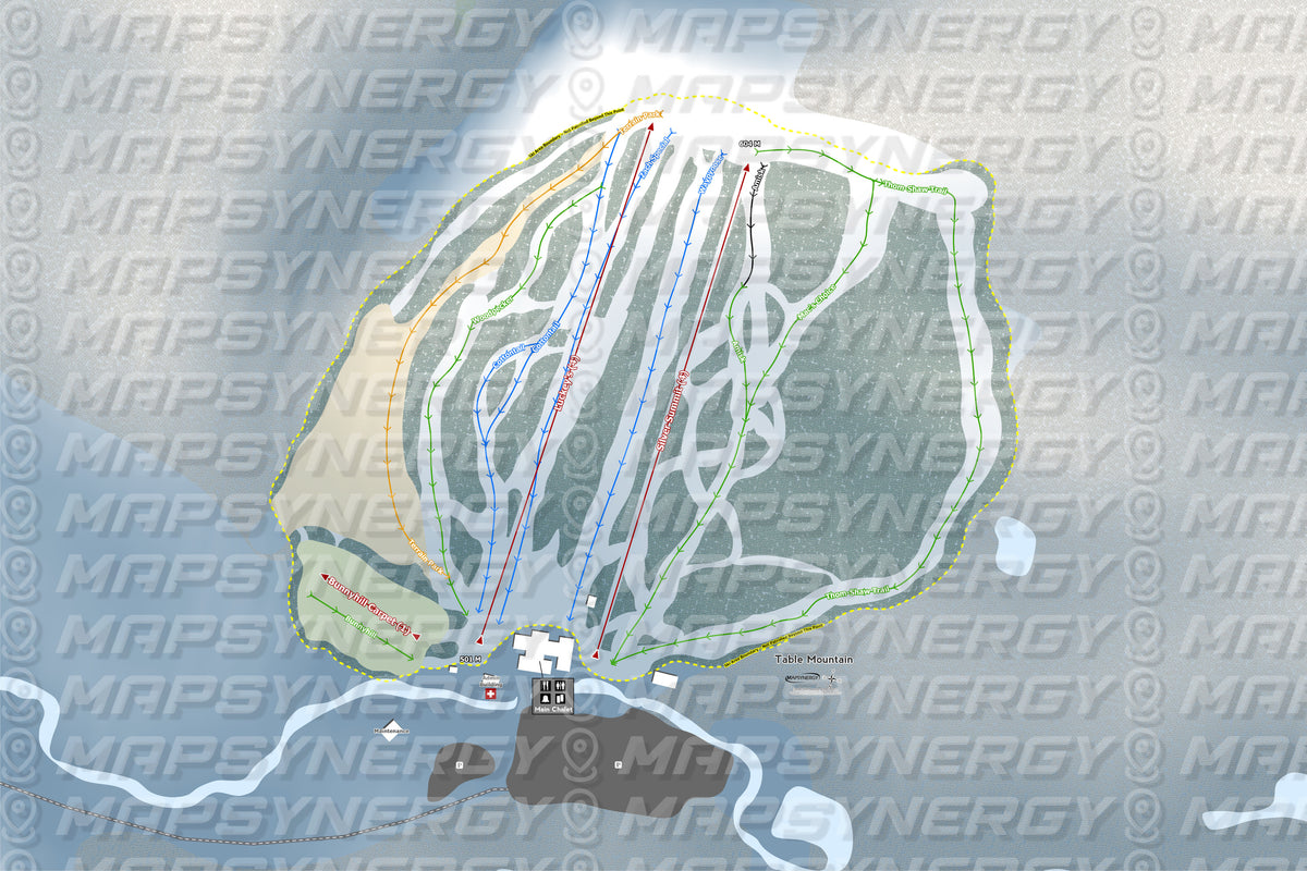 Table Mountain trail map