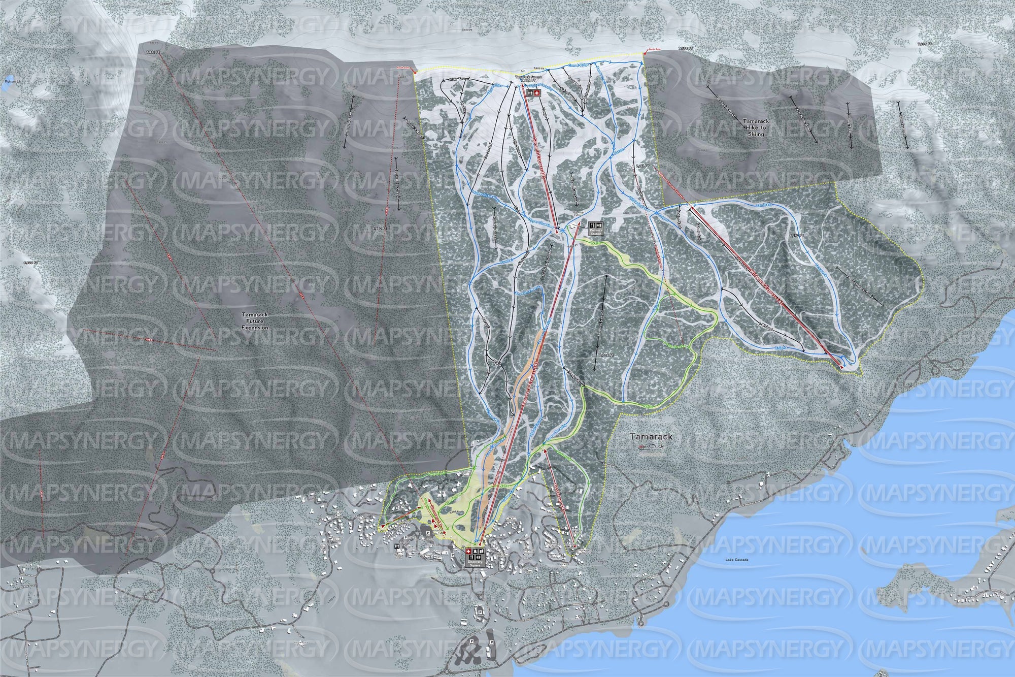 Tamarack trail map