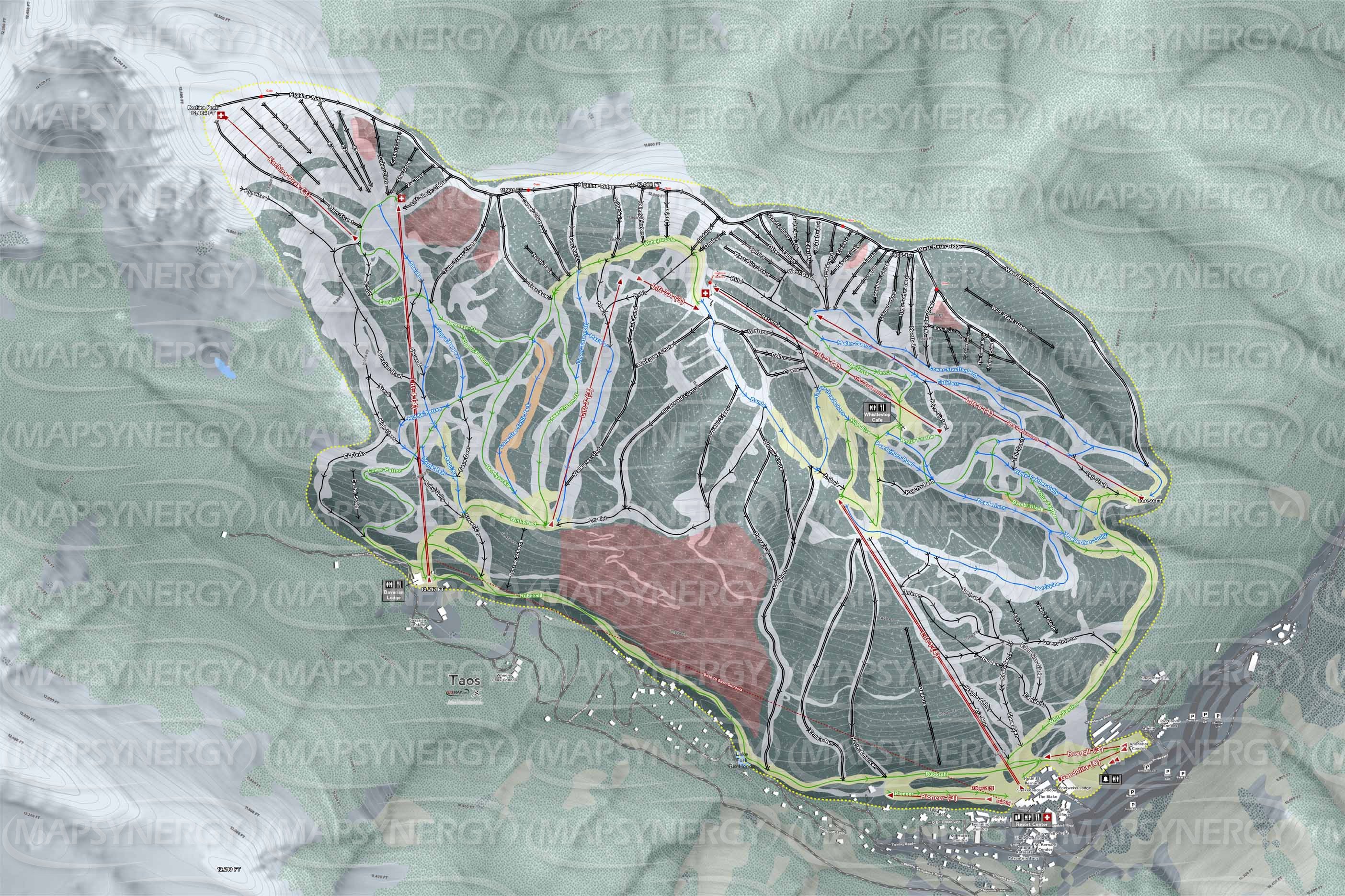 Taos trail map