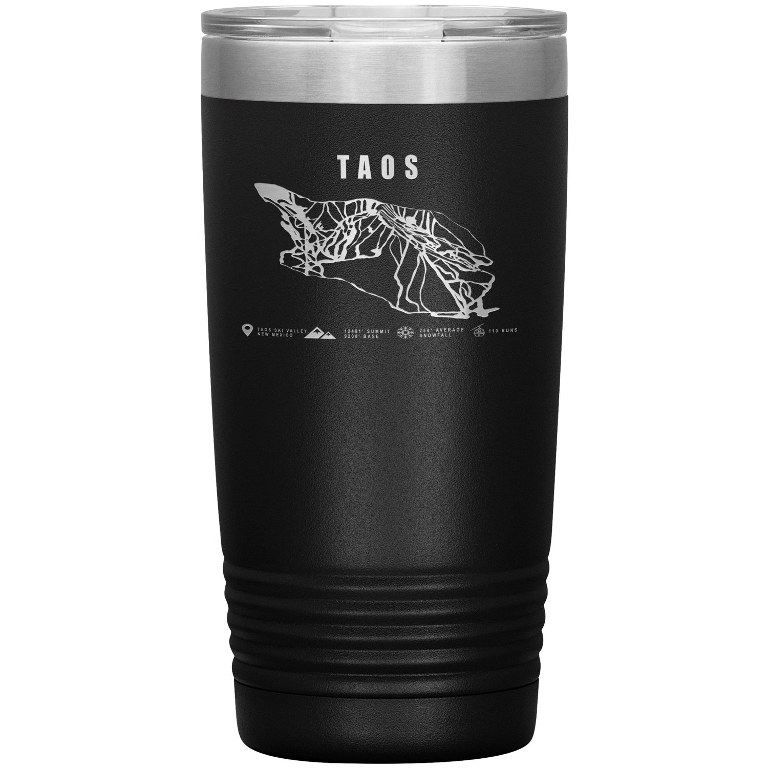 Taos, New Mexico Ski Trail Map 20oz Tumbler
