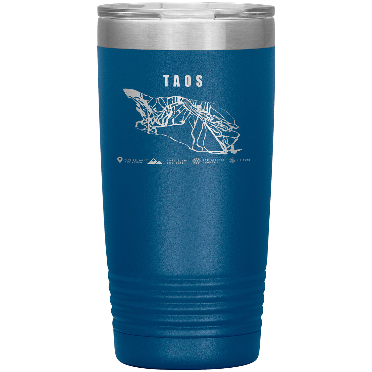 Taos, New Mexico Ski Trail Map 20oz Tumbler