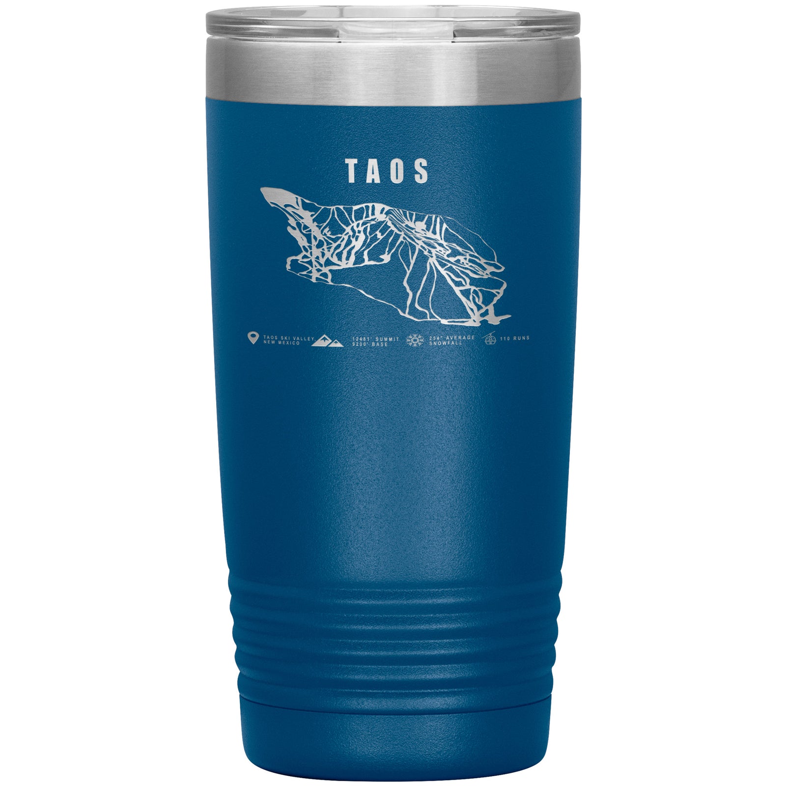 Taos, New Mexico Ski Trail Map 20oz Tumbler