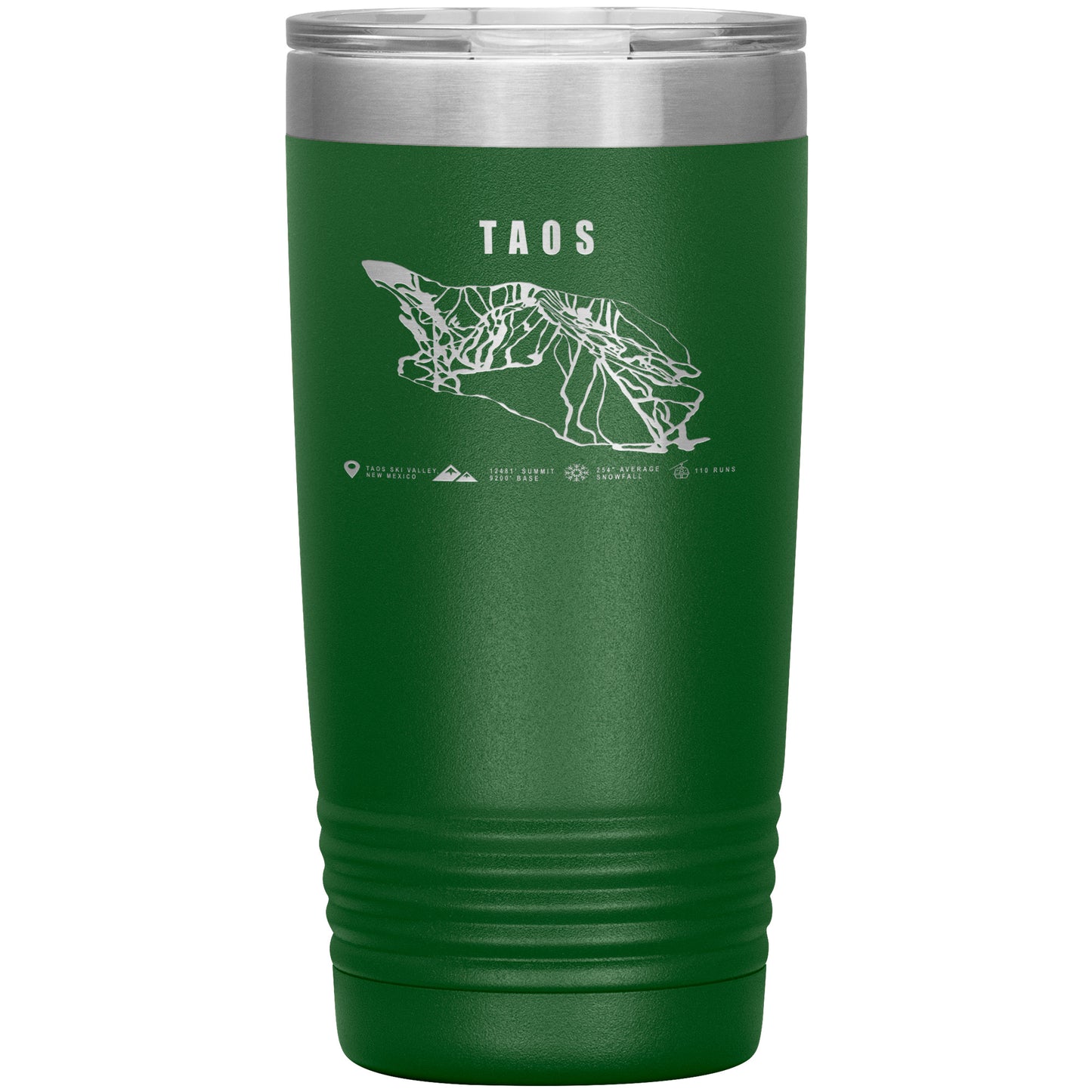Taos, New Mexico Ski Trail Map 20oz Tumbler