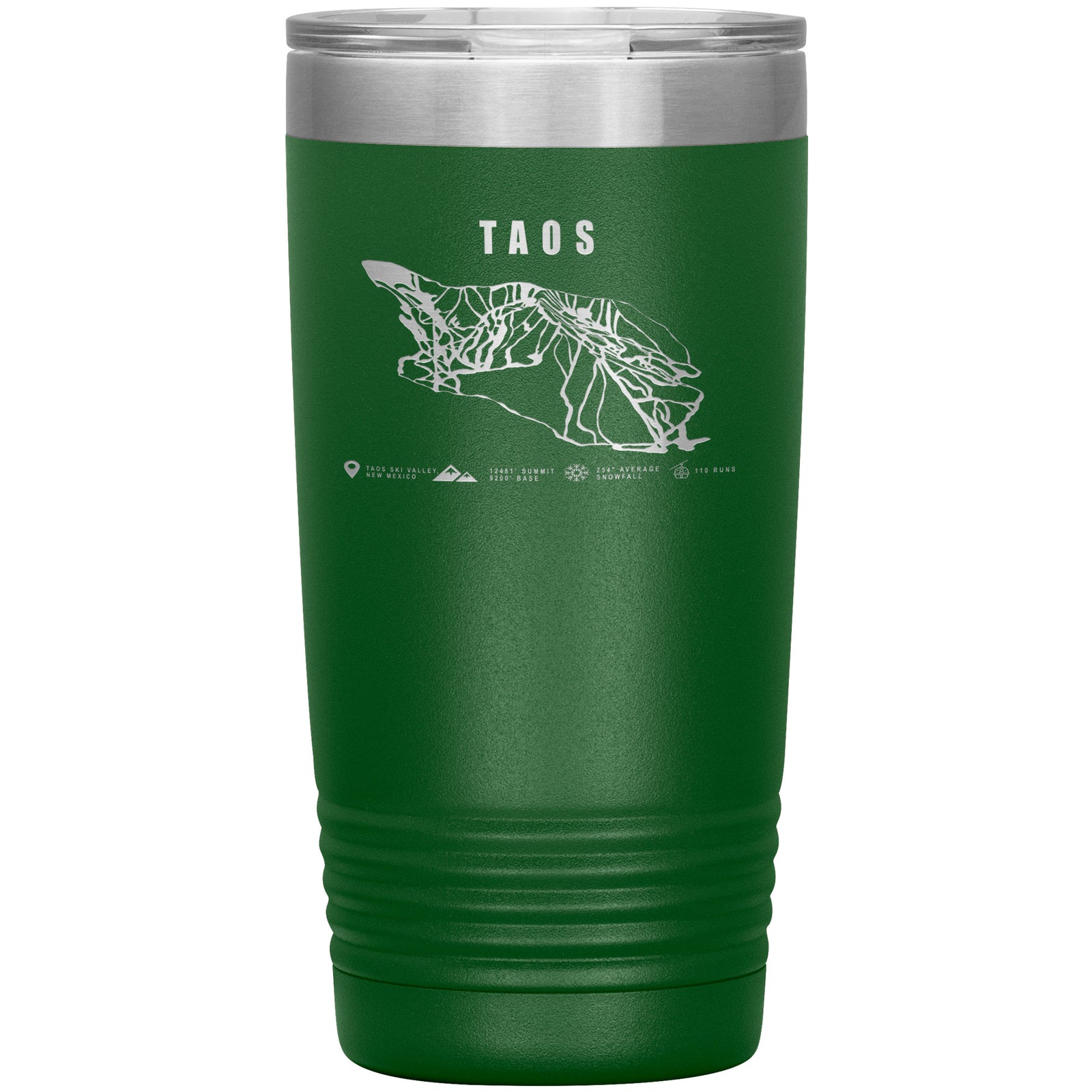 Taos, New Mexico Ski Trail Map 20oz Tumbler