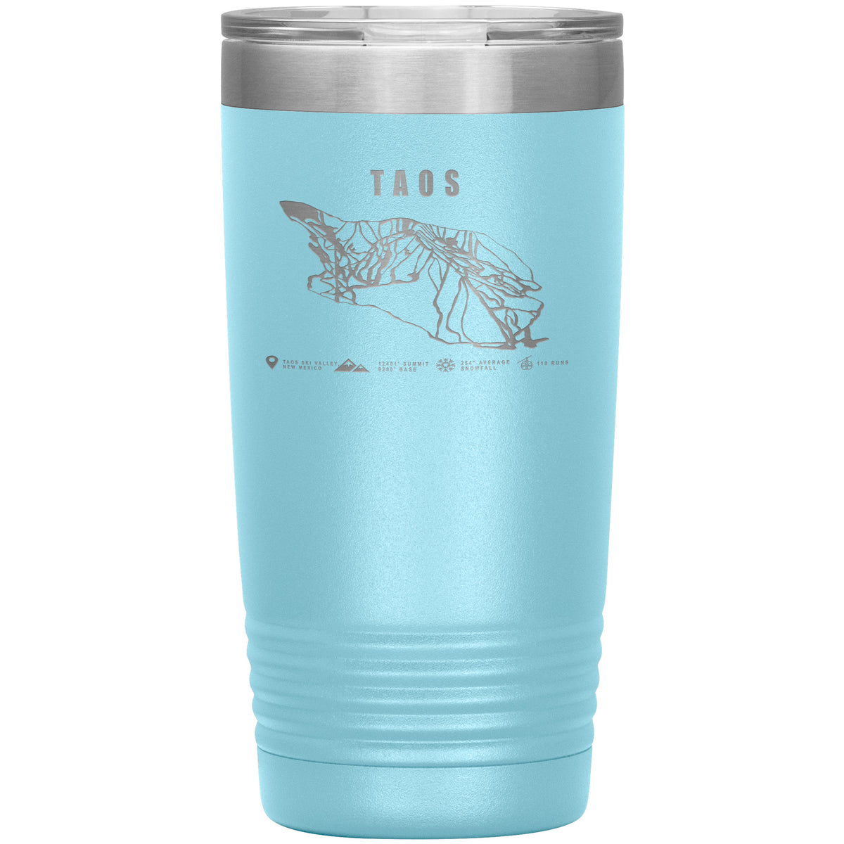 Taos, New Mexico Ski Trail Map 20oz Tumbler