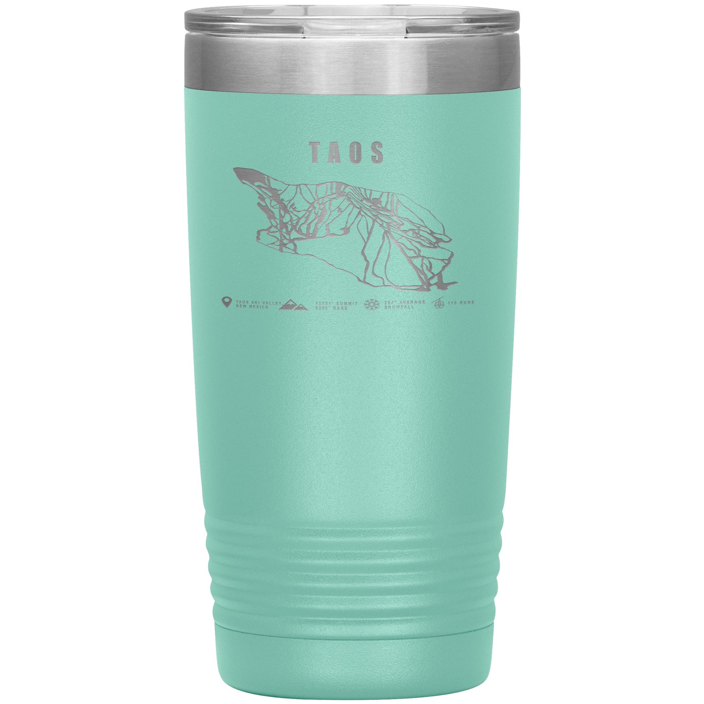 Taos, New Mexico Ski Trail Map 20oz Tumbler