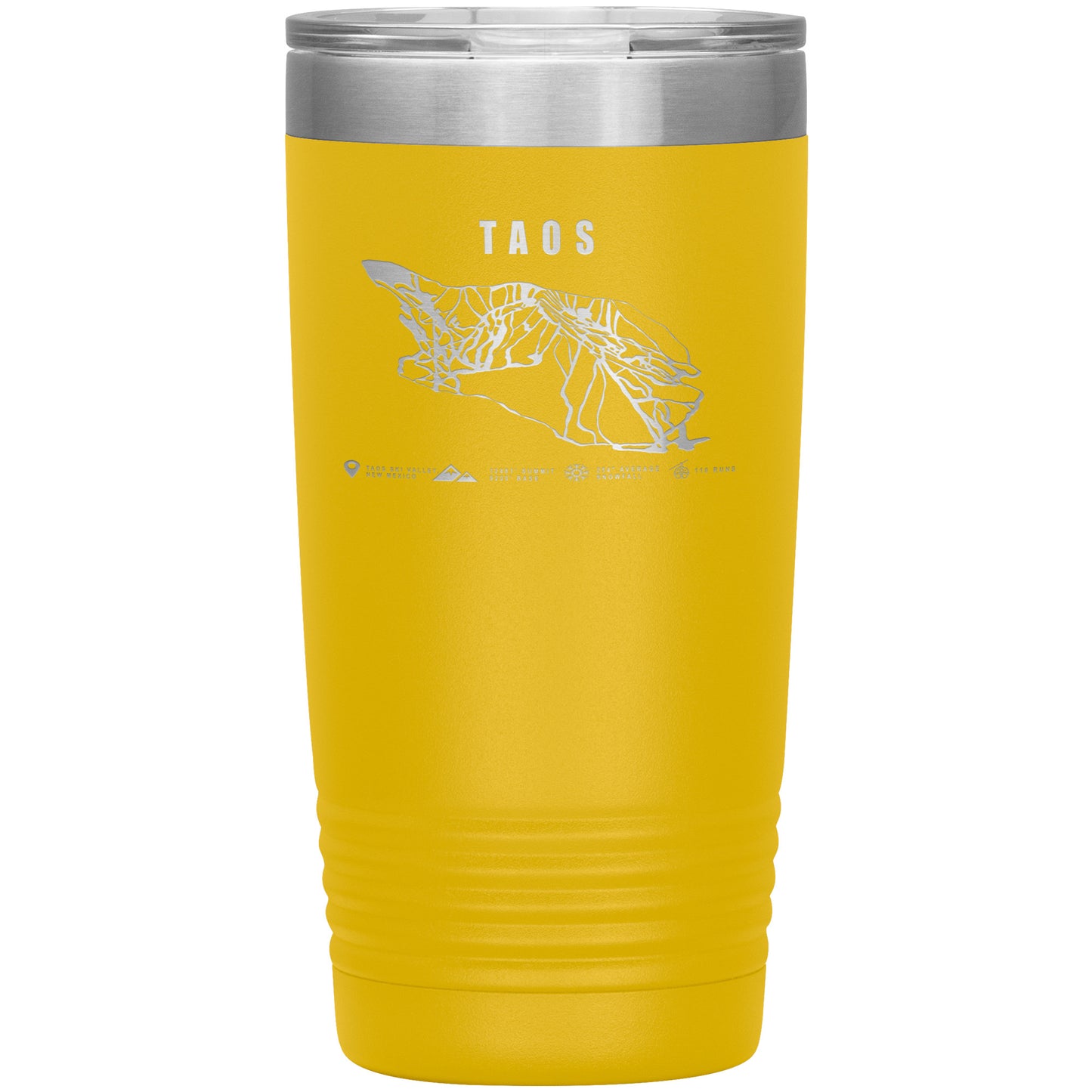 Taos, New Mexico Ski Trail Map 20oz Tumbler