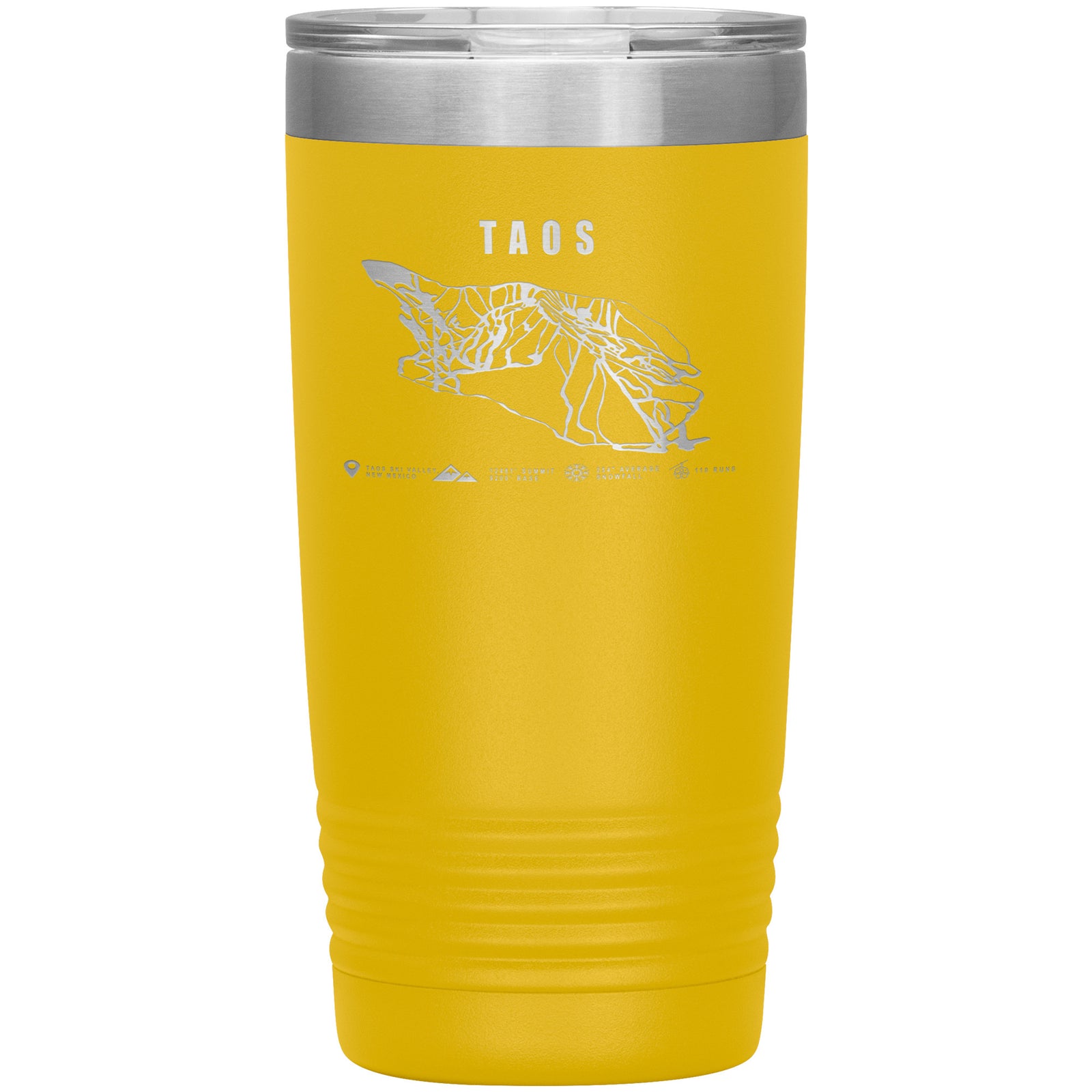 Taos, New Mexico Ski Trail Map 20oz Tumbler