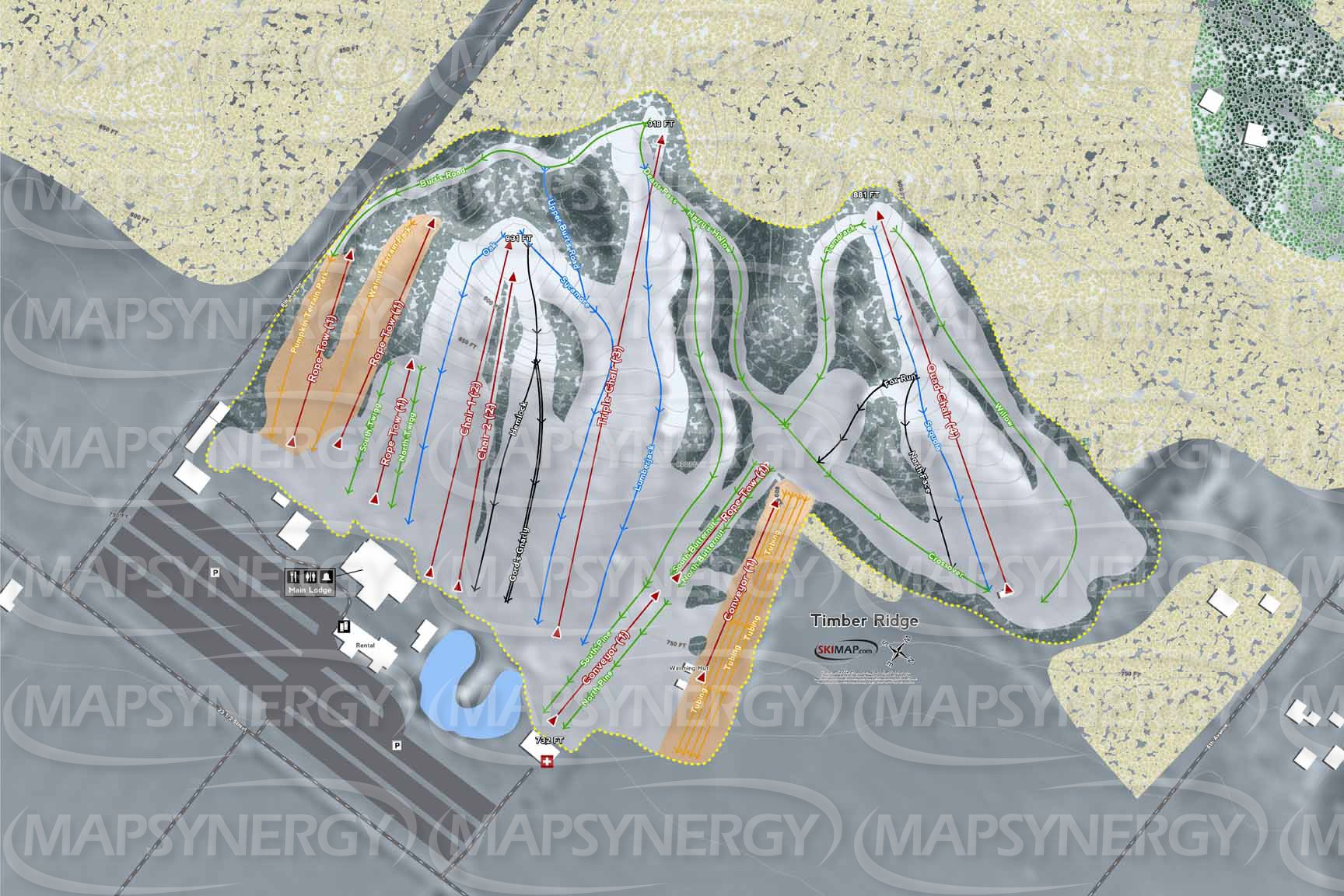 Timber Ridge trail map