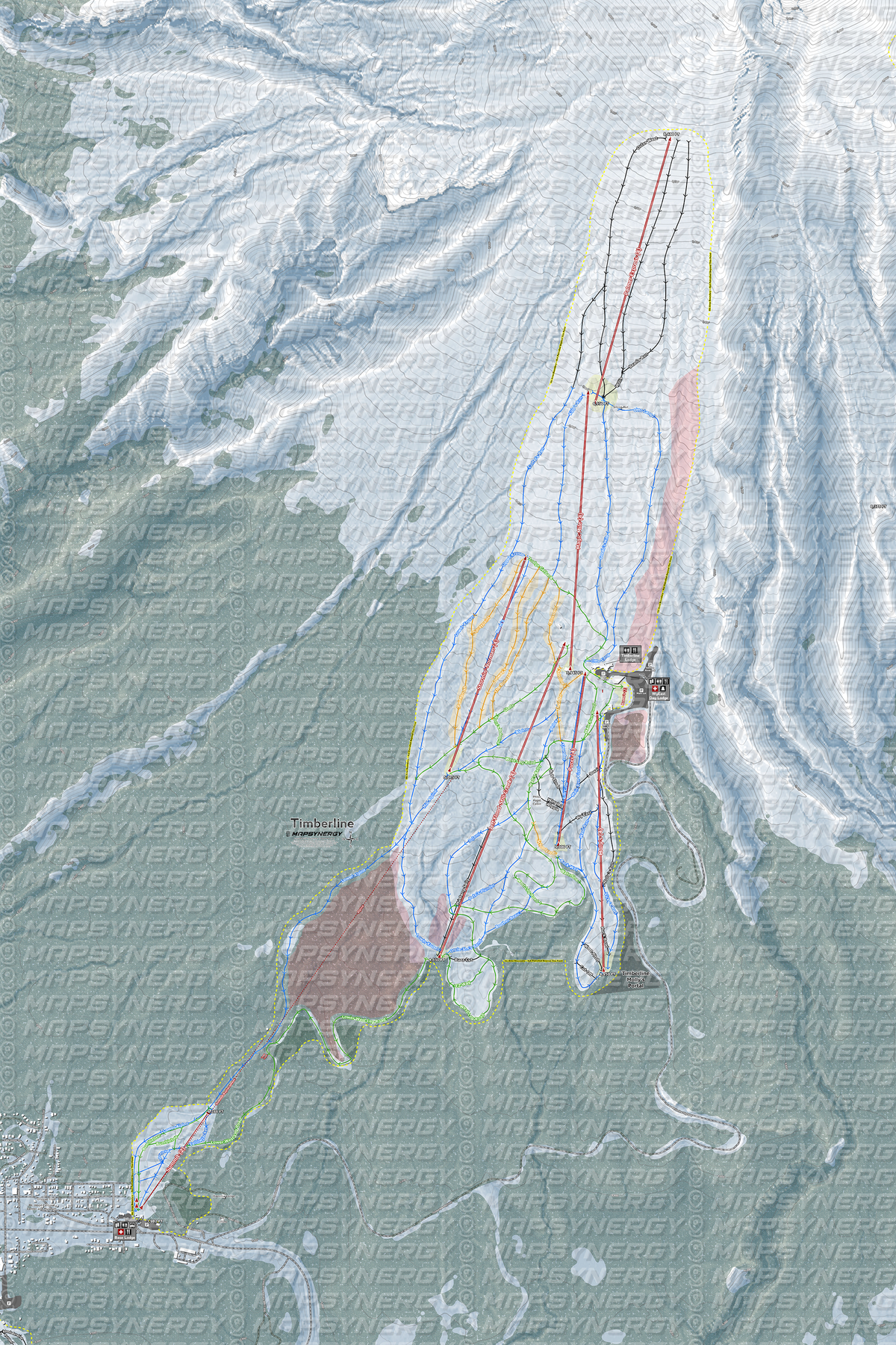Timberline trail map