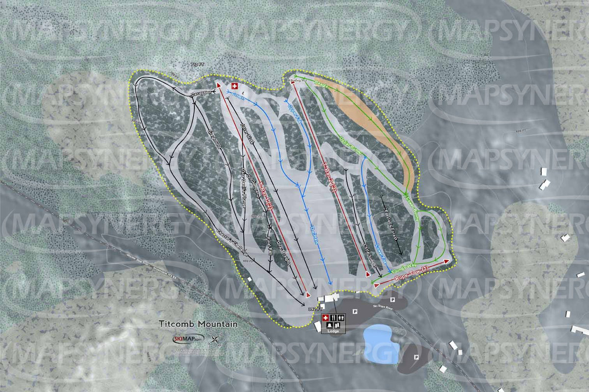 Titcomb Mountain trail map