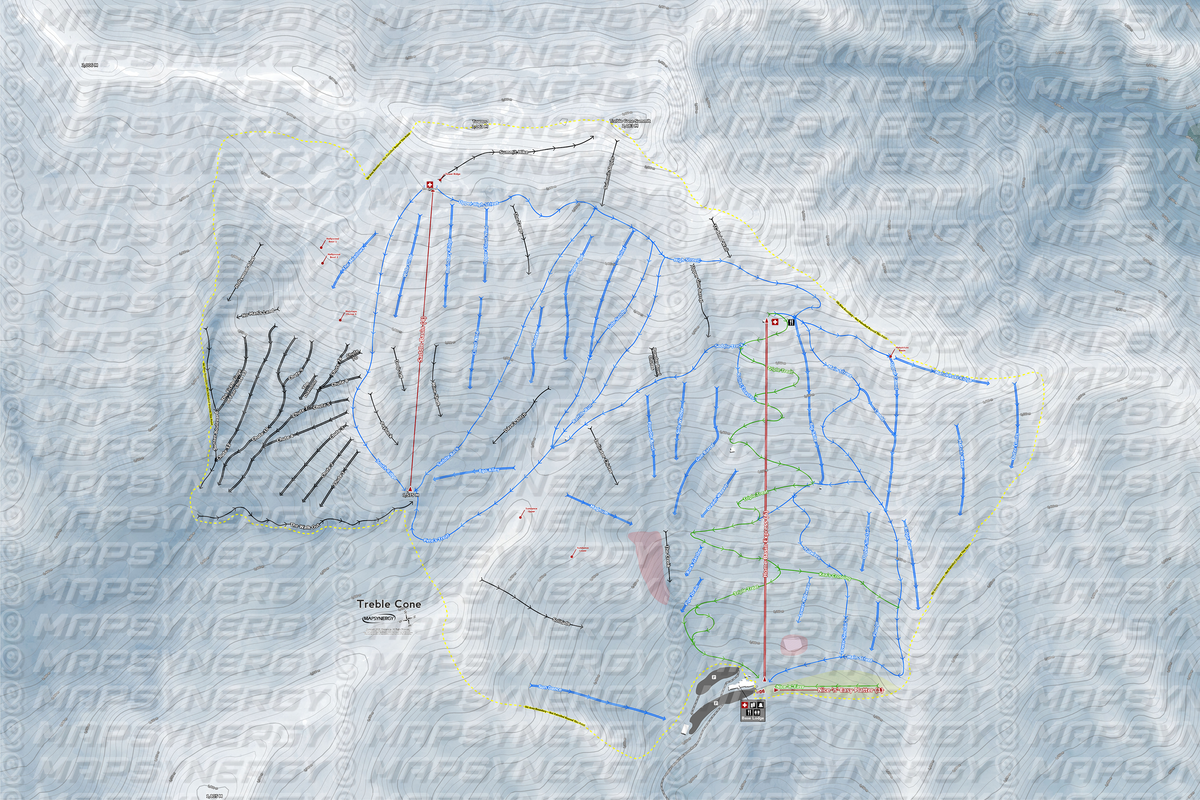 Treble Cone trail map