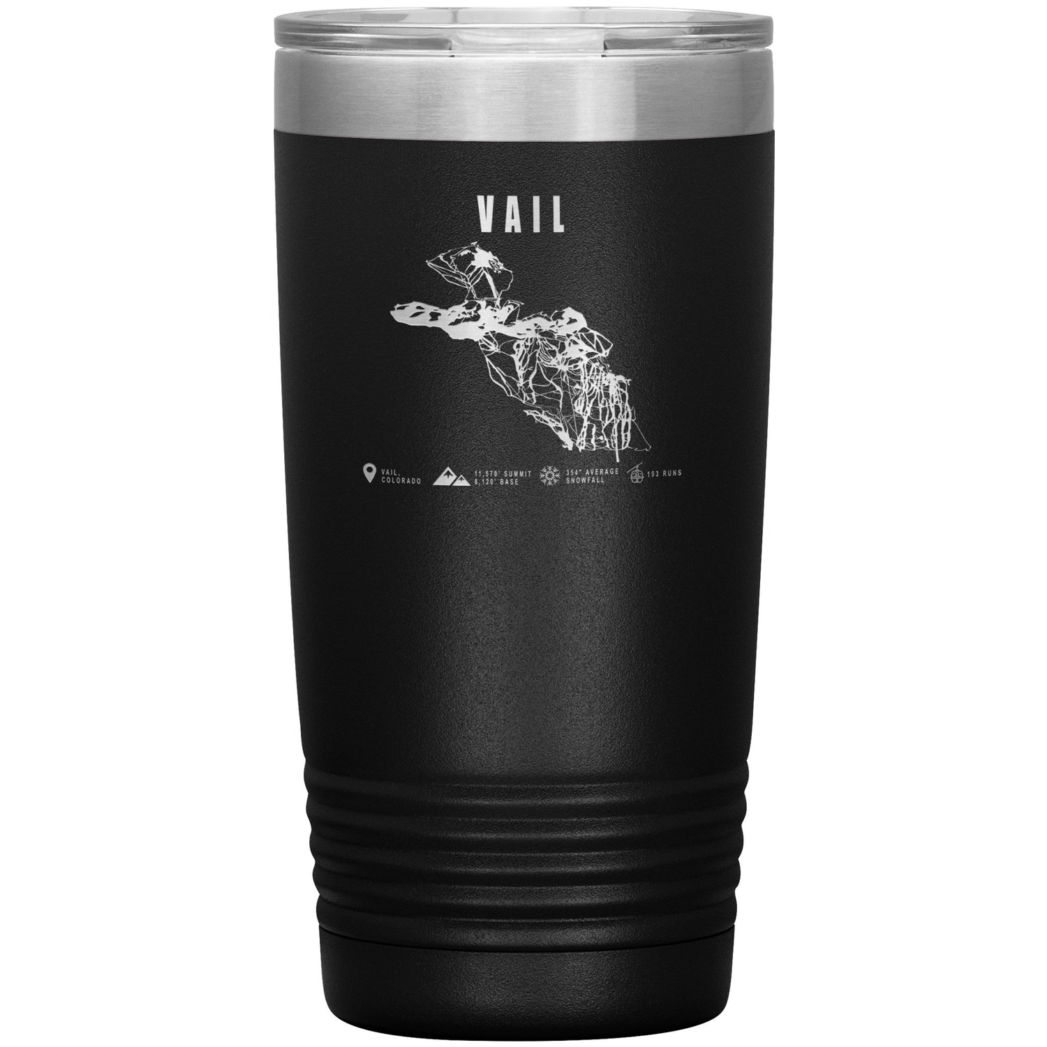 Vail Colorado Ski Trail Map 20oz Tumbler