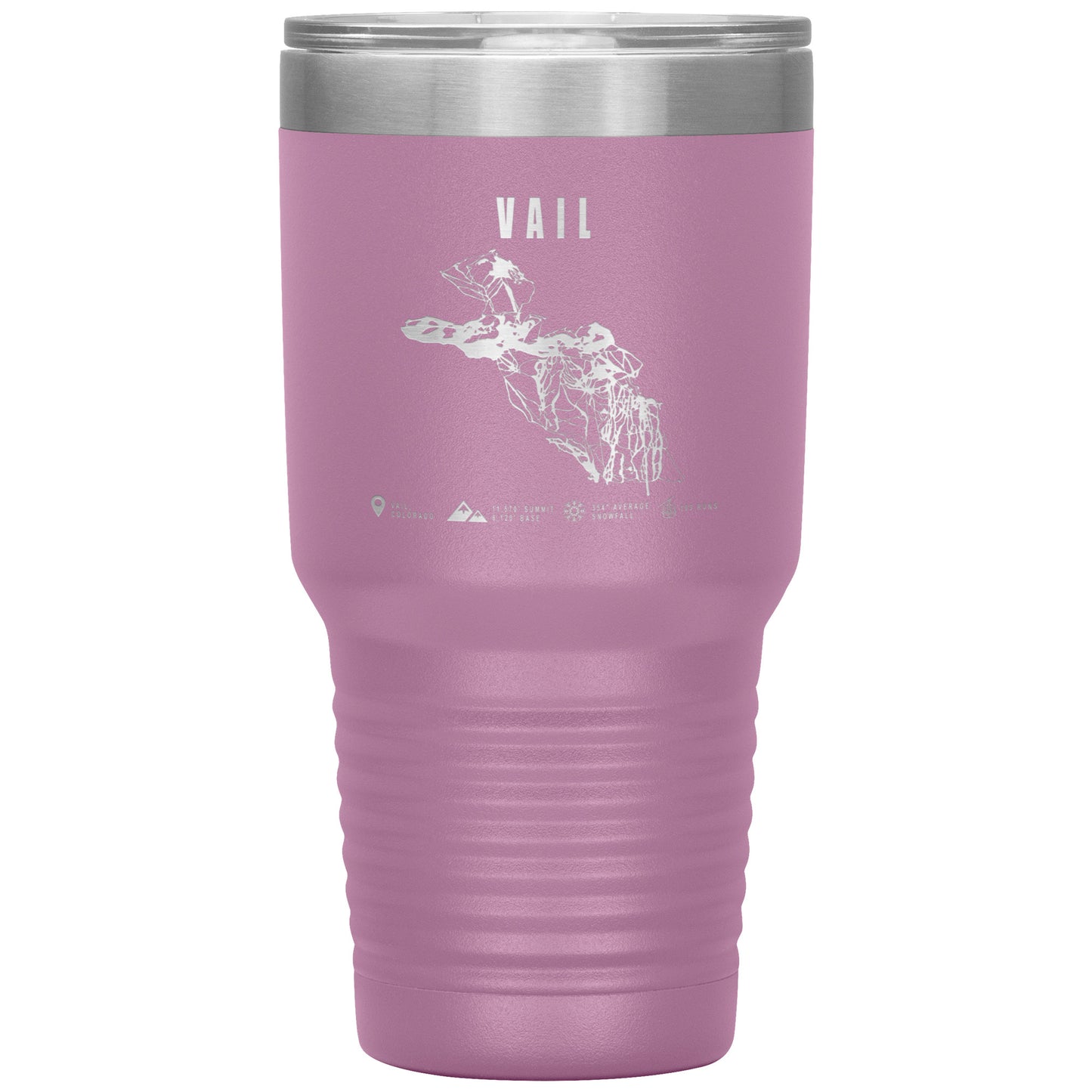 Vail Colorado Ski Trail Map 30oz Tumbler