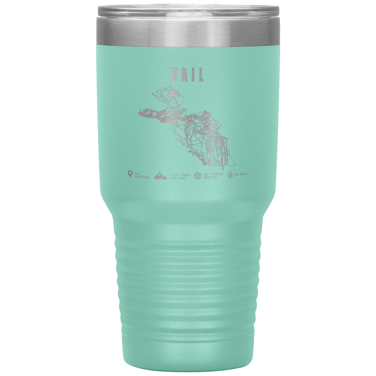 Vail Colorado Ski Trail Map 30oz Tumbler