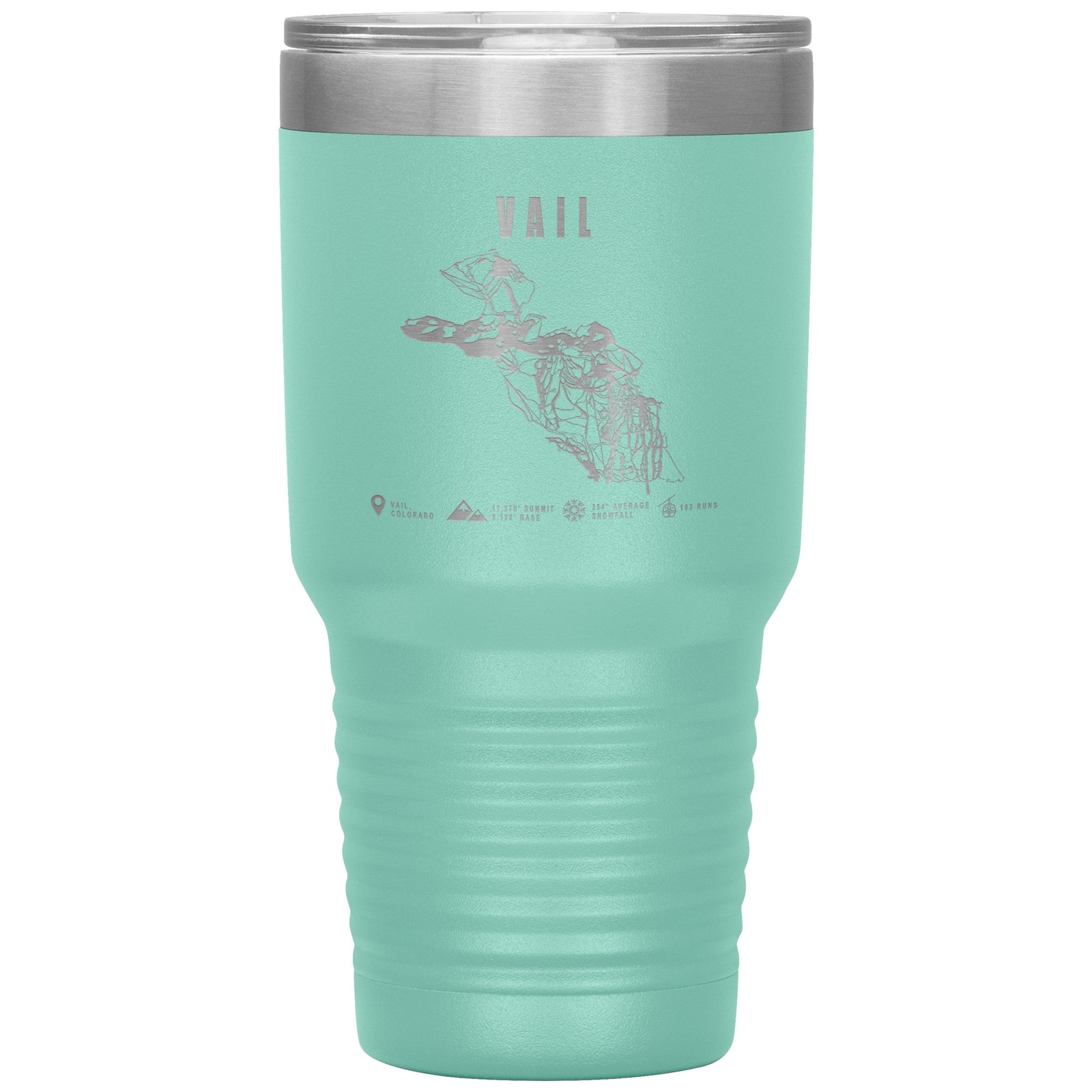 Vail Colorado Ski Trail Map 30oz Tumbler