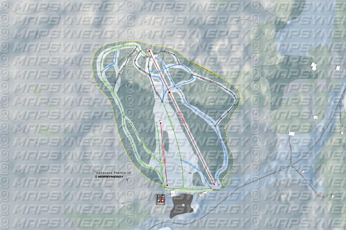 Veterans Memorial trail map