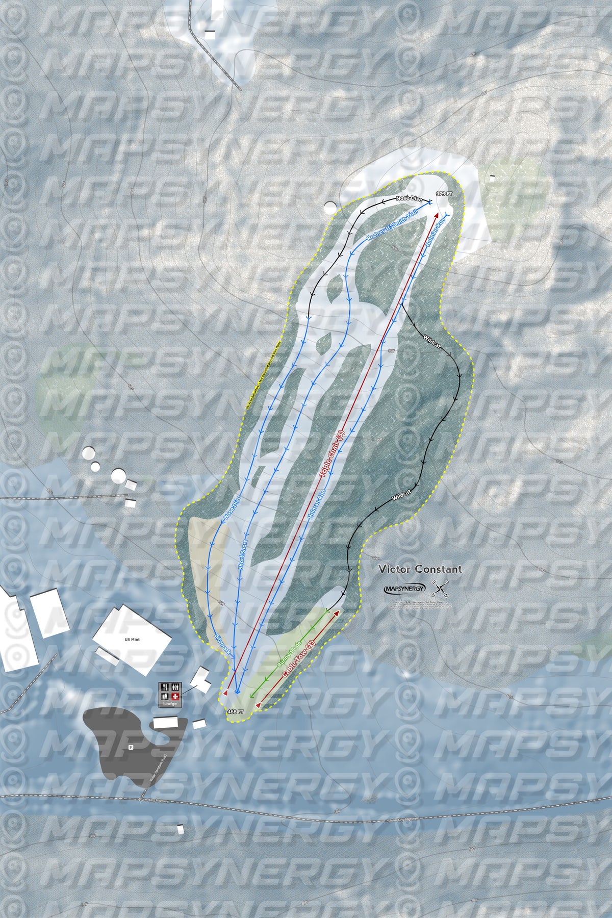 Victor Constant trail map