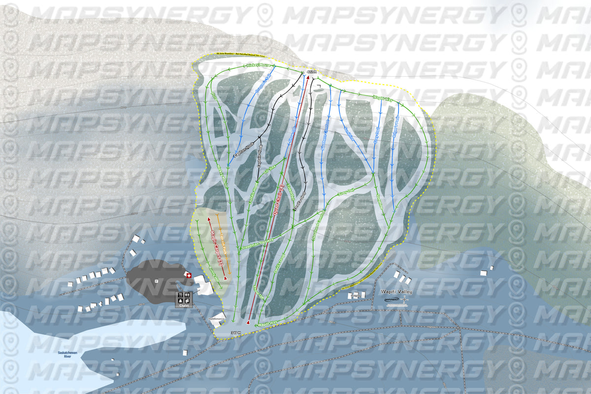 Wapiti Valley trail map