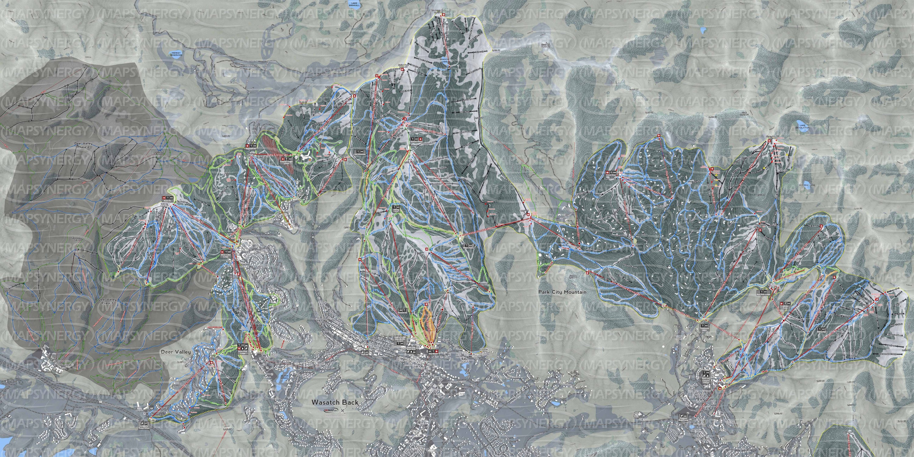 Wasatch Back trail map