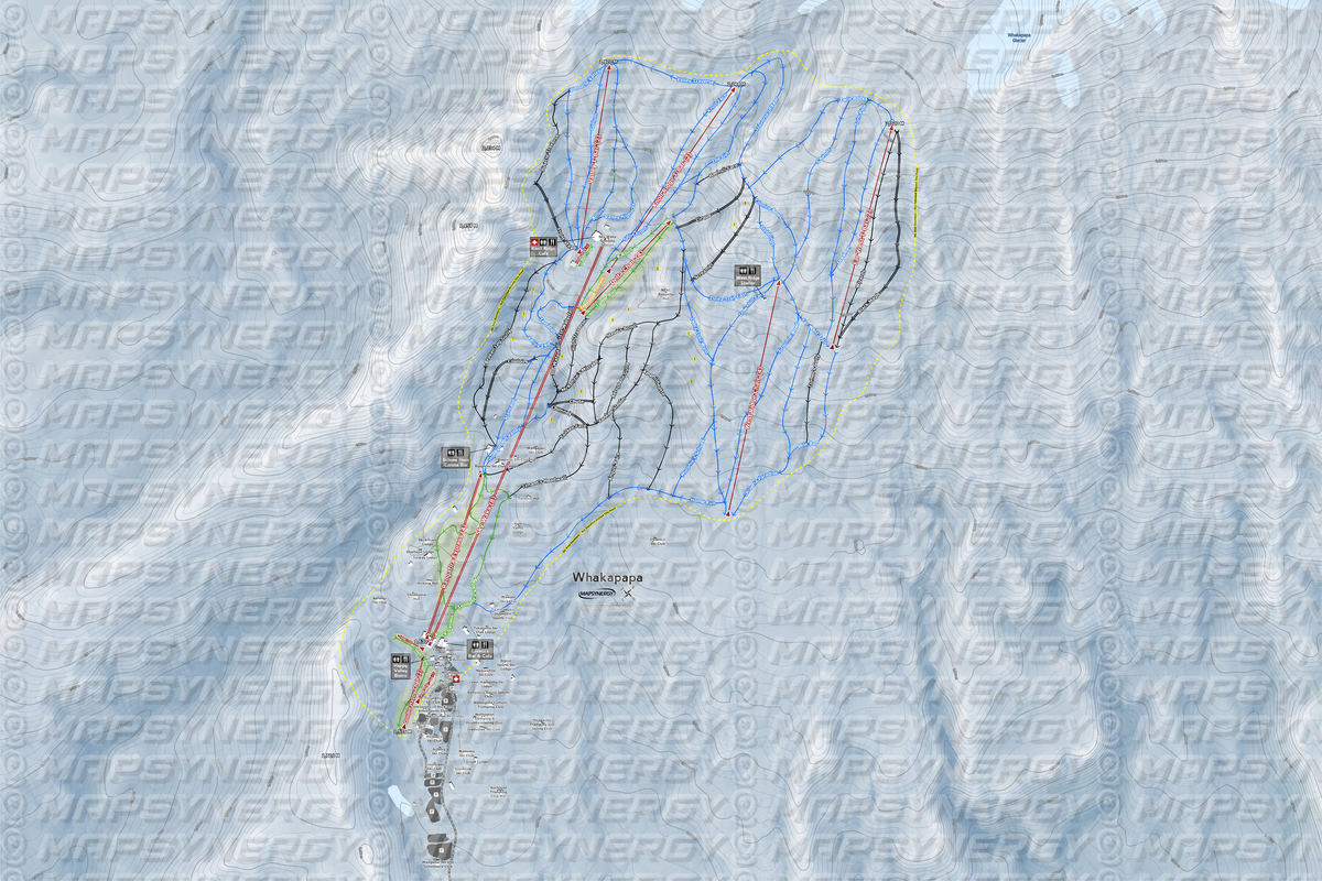 Whakapapa trail map