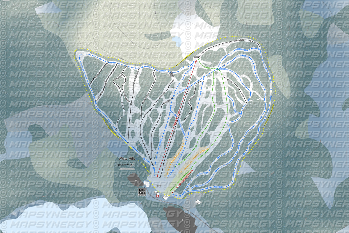 White Hills trail map