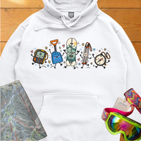 Backcountry Snowboarding Graphic Hoodie – Cute Snowboard Gear Adventure