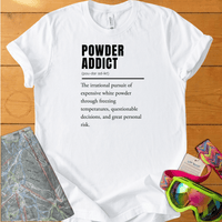 Powder Addict Tee | Ski & Snowboard Winter Lifestyle T-Shirt