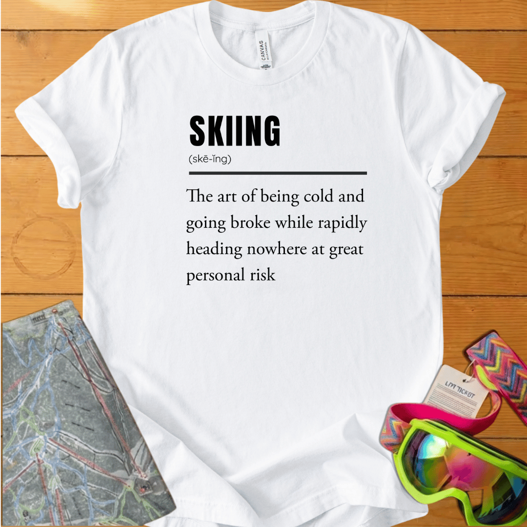 Skiing Definition T-Shirt – Vintage Ski Lover Graphic Tee
