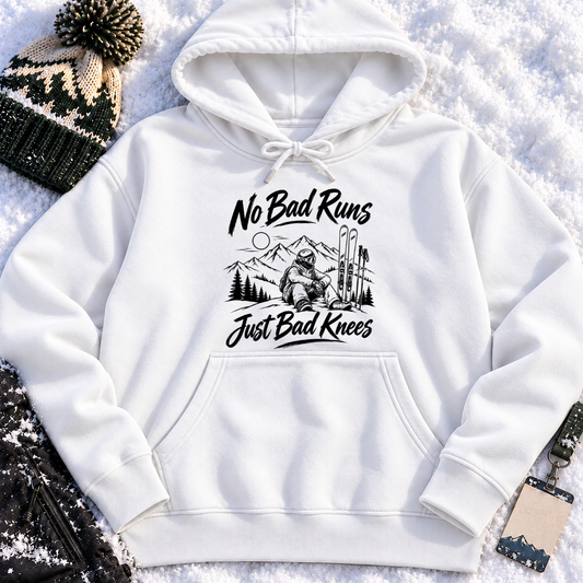 No Bad Runs Just Bad Knees Ski – Hoodie