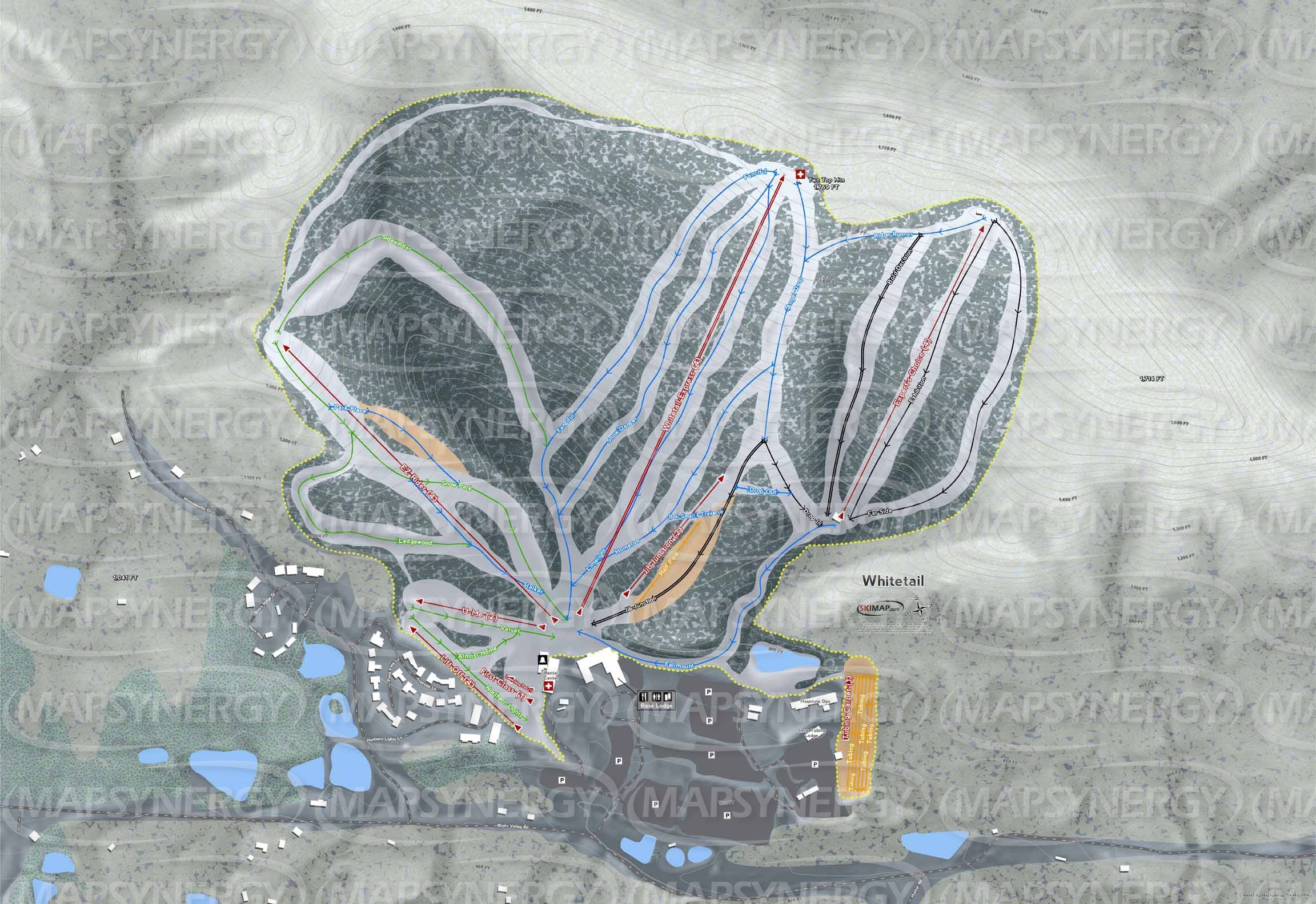 Whitetail trail map