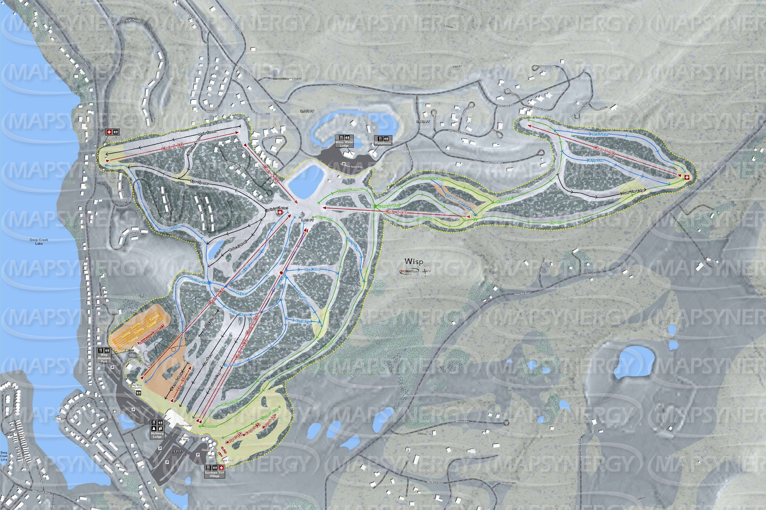 Wisp trail map