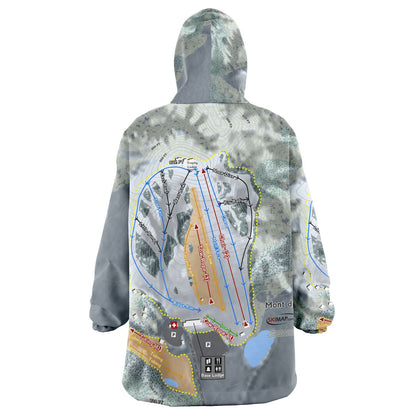 Mont Du Lac, Wisconsin Ski Trail Map - Snug Hoodie